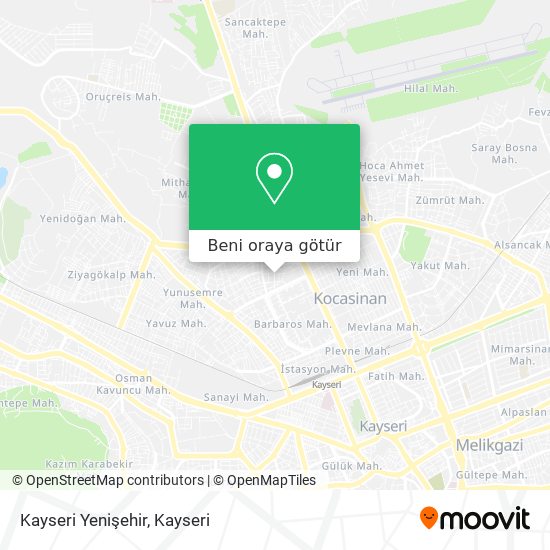 Kayseri Yenişehir harita