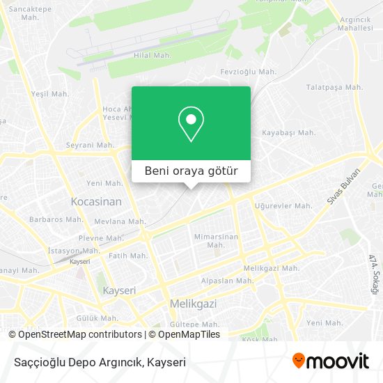 Saççioğlu Depo Argıncık harita