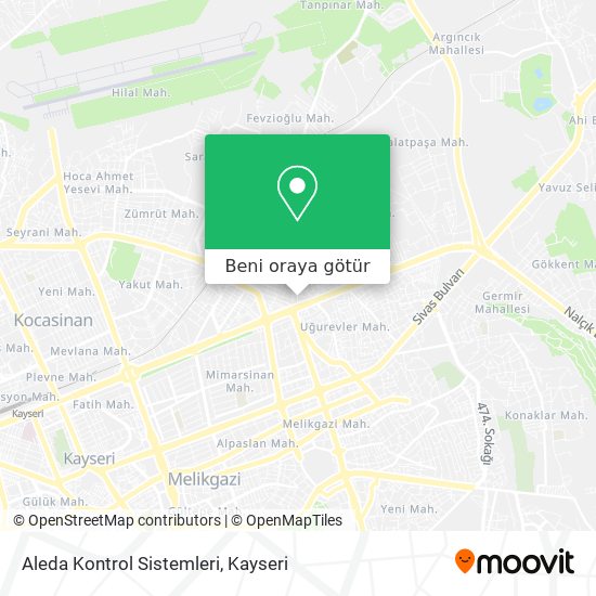 Aleda Kontrol Sistemleri harita