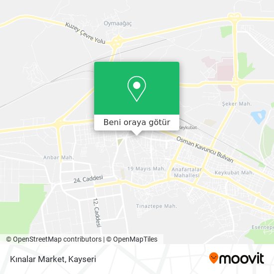 Kınalar Market harita