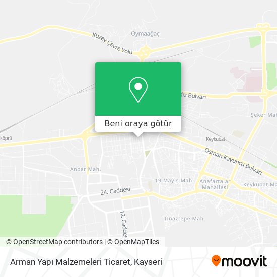 Arman Yapı Malzemeleri Ticaret harita