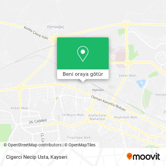 Cigerci Necip Usta harita