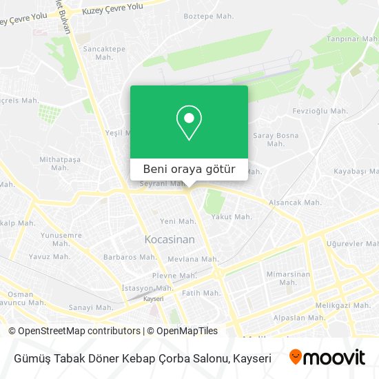 Gümüş Tabak Döner Kebap Çorba Salonu harita