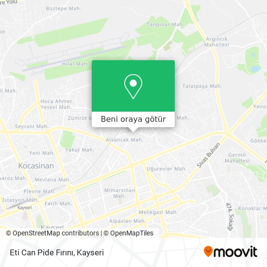 Eti Can Pide Fırını harita