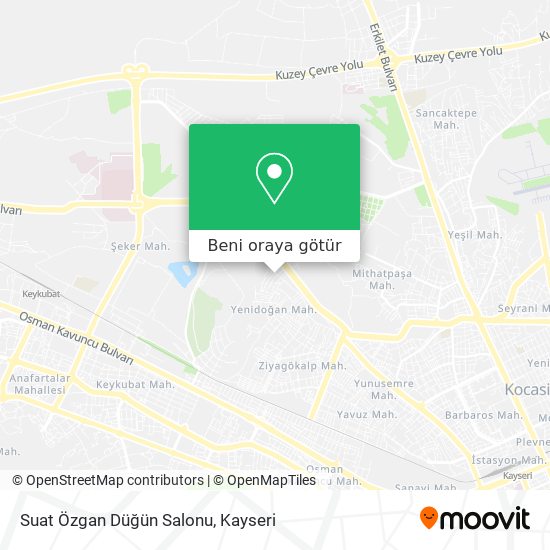 Suat Özgan Düğün Salonu harita
