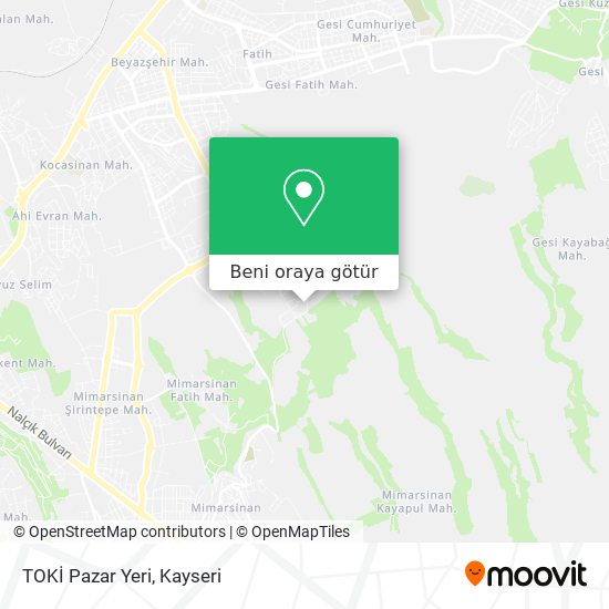 TOKİ Pazar Yeri harita