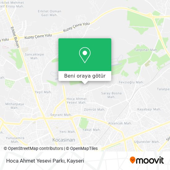 Hoca Ahmet Yesevi Parkı harita