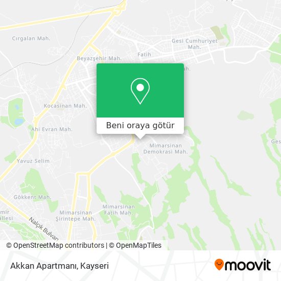 Akkan Apartmanı harita