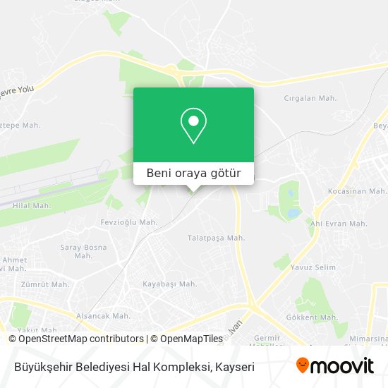 Büyükşehir Belediyesi Hal Kompleksi harita