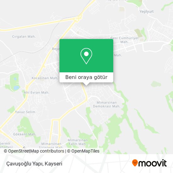 Çavuşoğlu Yapı harita