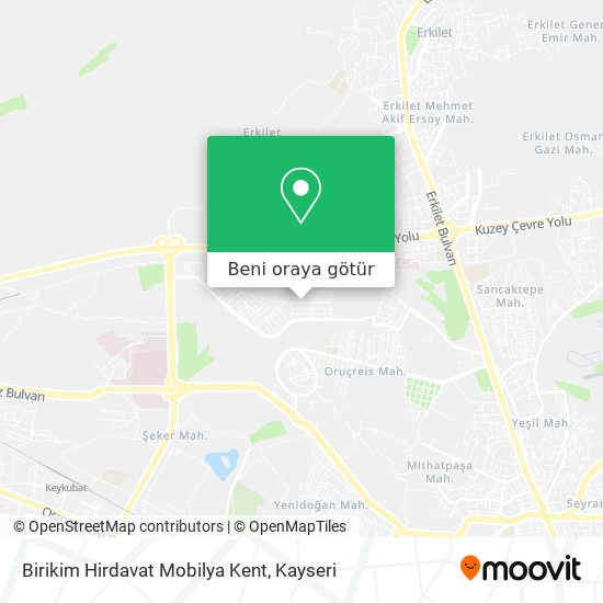 Birikim Hirdavat Mobilya Kent harita