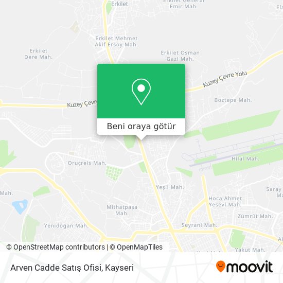 Arven Cadde Satış Ofisi harita