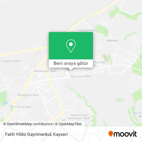 Fatih Yıldız Gayrimenkul harita