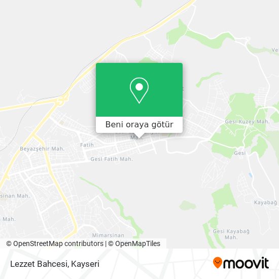 Lezzet Bahcesi harita