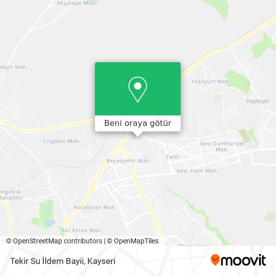 Tekir Su İldem Bayii harita