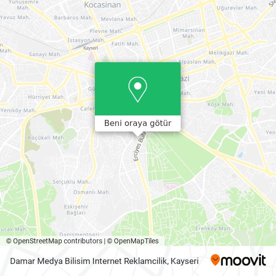 Damar Medya Bilisim Internet Reklamcilik harita