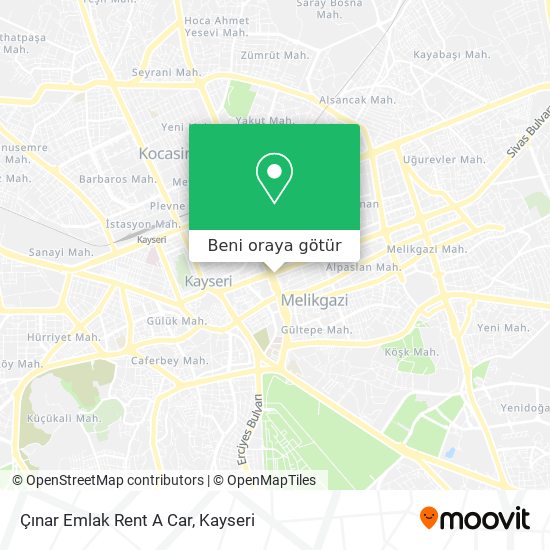 Çınar Emlak Rent A Car harita