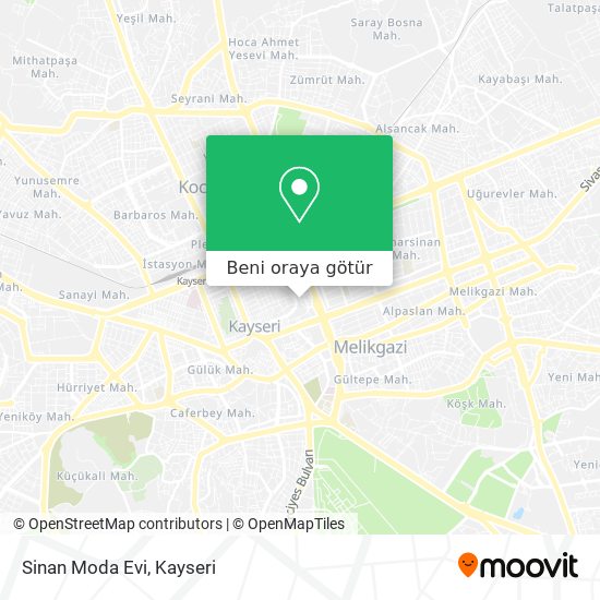 Sinan Moda Evi harita