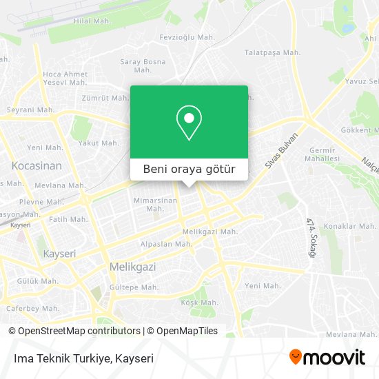 Ima Teknik Turkiye harita