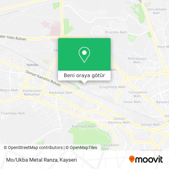 Mo/Ukba Metal Ranza harita