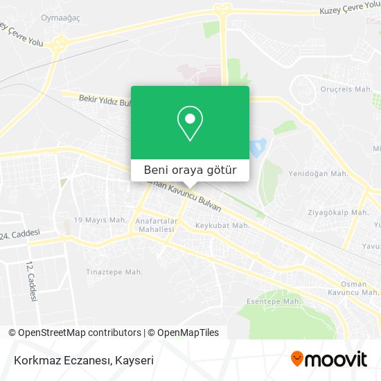 Korkmaz Eczanesı harita