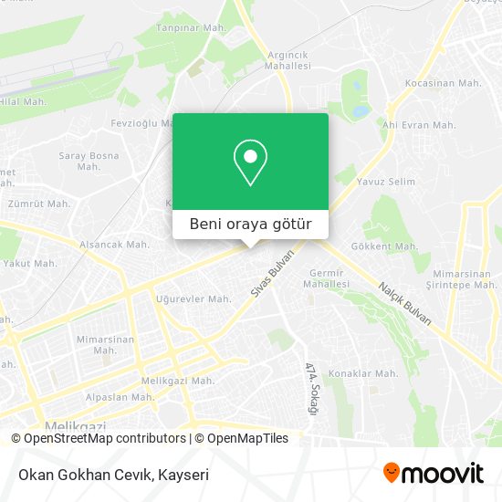 Okan Gokhan Cevık harita