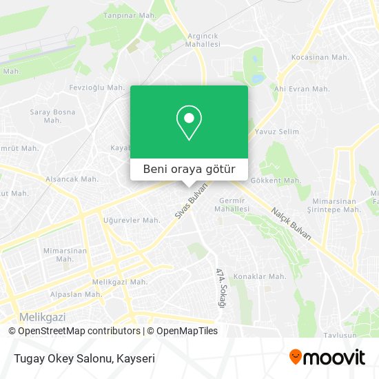 Tugay Okey Salonu harita