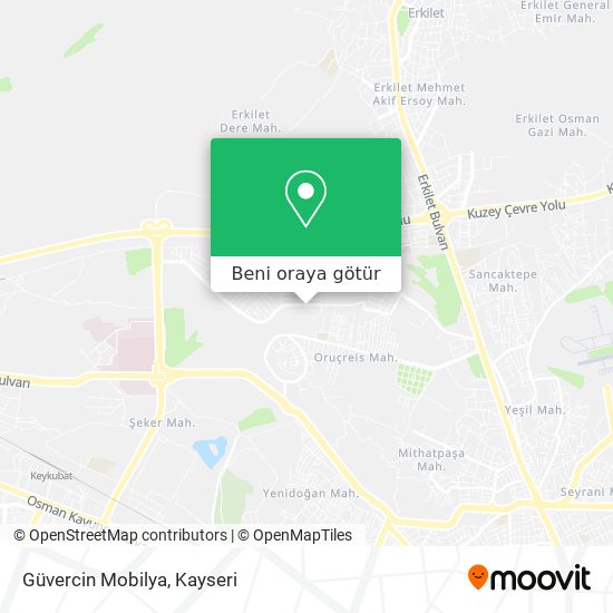 Güvercin Mobilya harita