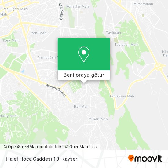 Halef Hoca Caddesi 10 harita