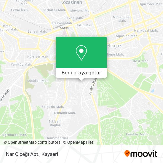 Nar Çıçeğı Apt. harita