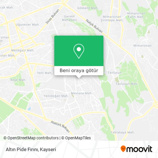 Altın Pide Fırını harita