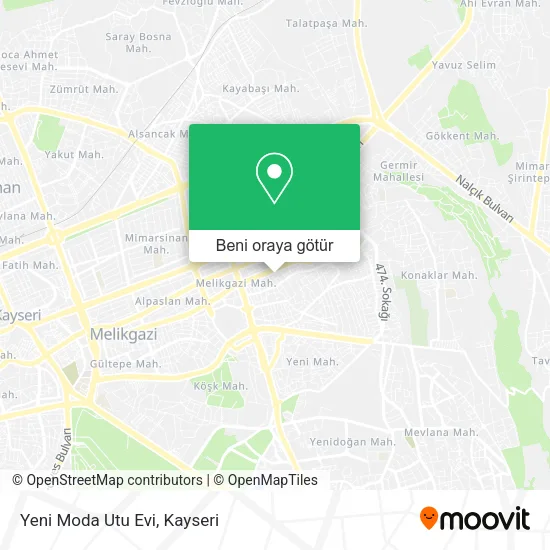 Yeni Moda Utu Evi harita