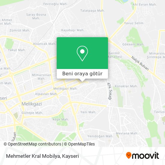 Mehmetler Kral Mobilya harita