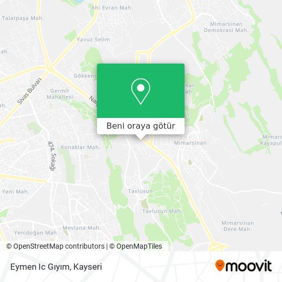 Eymen Ic Gıyım harita