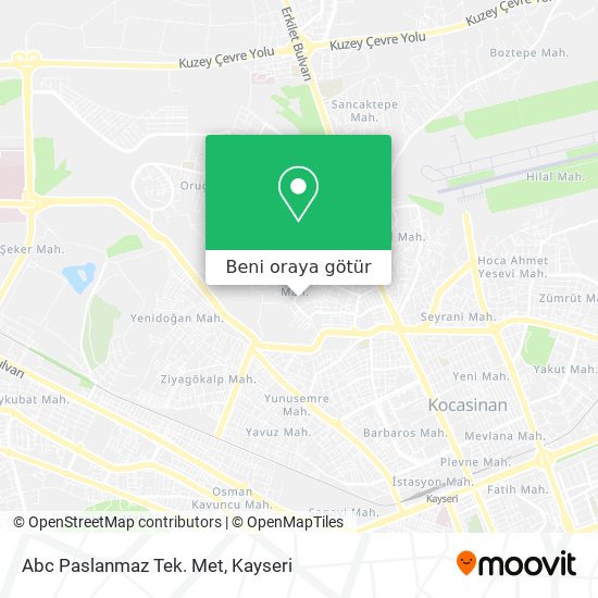 Abc Paslanmaz Tek. Met harita