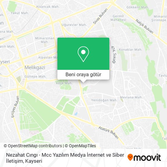 Nezahat Cıngı - Mcc Yazılım Medya İnternet ve Siber İletişim harita