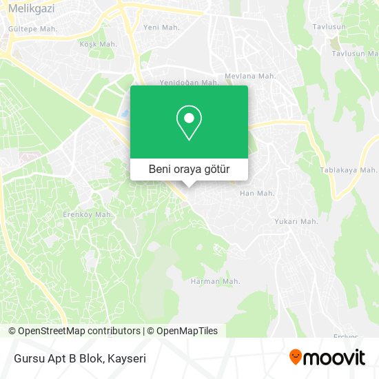 Gursu Apt B Blok harita
