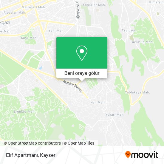 Elıf Apartmanı harita