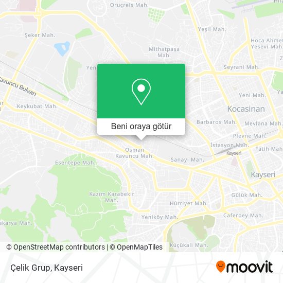 Çelik Grup harita
