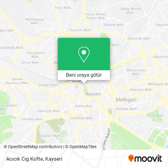 Acıcık Cıg Kofte harita