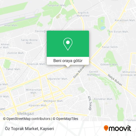 Öz Toprak Market harita