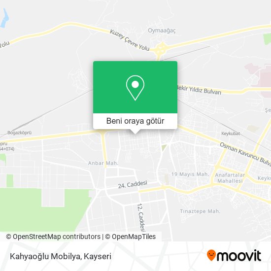 Kahyaoğlu Mobilya harita