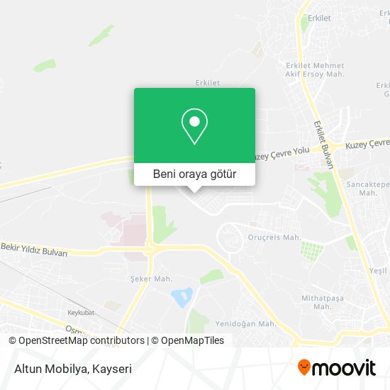 Altun Mobilya harita