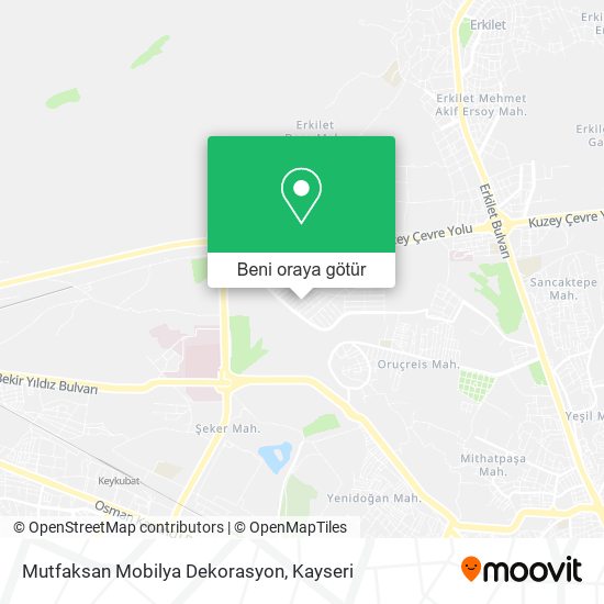 Mutfaksan Mobilya Dekorasyon harita