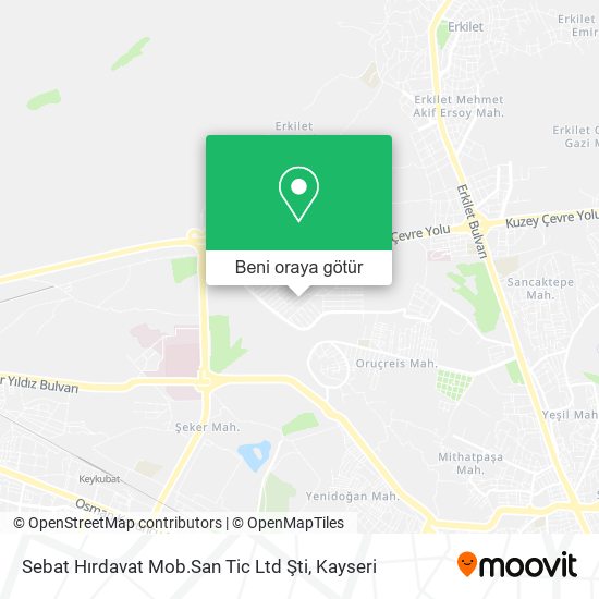 Sebat Hırdavat Mob.San Tic Ltd Şti harita