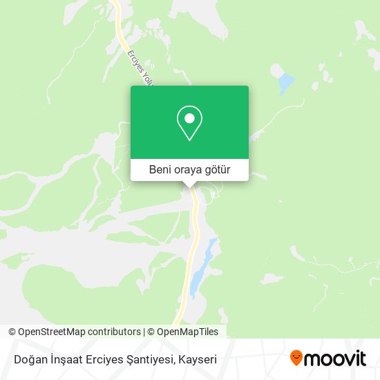 Doğan İnşaat Erciyes Şantiyesi harita