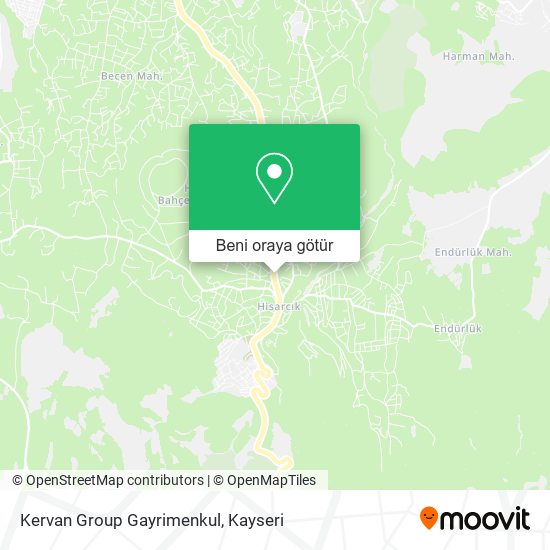 Kervan Group Gayrimenkul harita