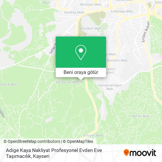 Adige Kaya Nakliyat Profesyonel Evden Eve Taşımacılık harita
