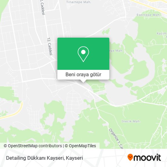 Detailing Dükkanı Kayseri harita