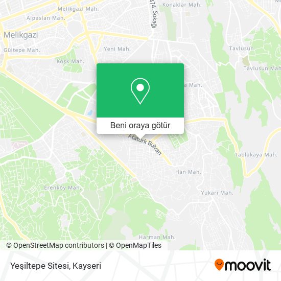 Yeşiltepe Sitesi harita